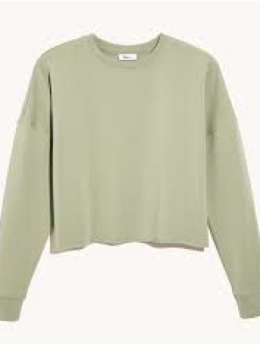 KNIX Sage Green French Terry Top